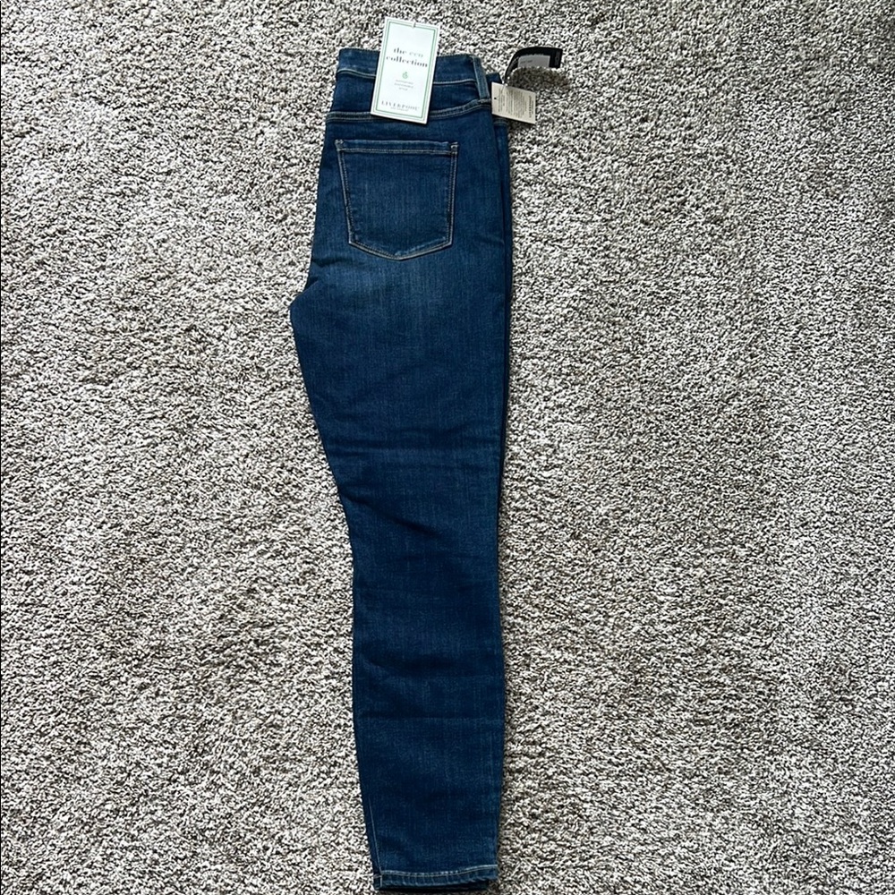 Liverpool Abby high rise ankle skinny Eco Collection Blue Jeans